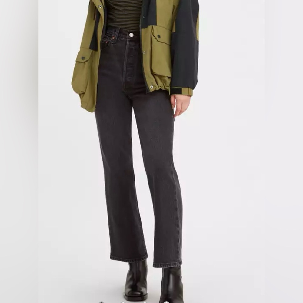 Levi's Black Straight Leg Jeans